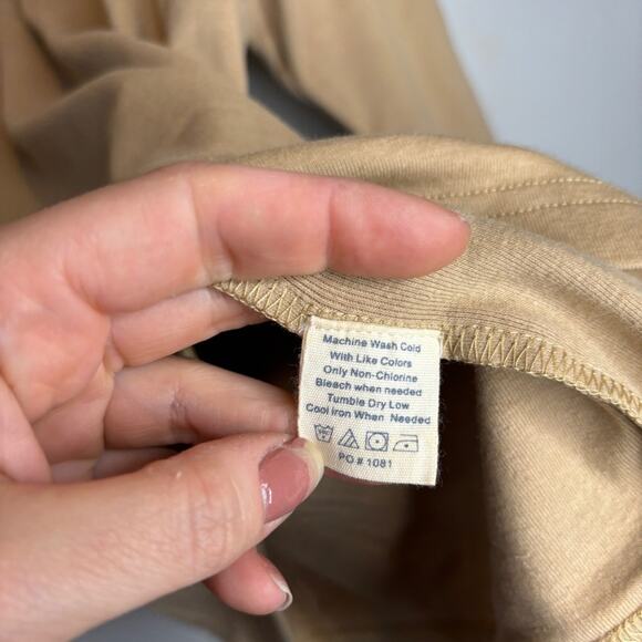 The Normal Brand Puremeso Quarter Zip Pulliver in Dune - Picture 7 of 10